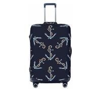 Anchor Rope Housses de protection élastiques pour bagages de voyage Bleu marine 45,7 à 81,3 cm, noir, S