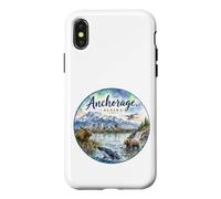 Anchorage Alaska, AK, USA, aurores boréales Coque pour iPhone X/XS