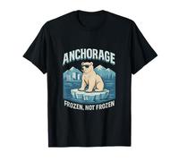 Anchorage Ours polaire Frozen Not Frozen Alaska Pride T-Shirt