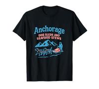 Anchorage Traîneaux pour chiens et ragoûts de fruits de mer T-Shirt