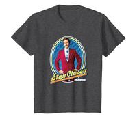 Anchorman Ron Burgundy Stay Classy Framed Portrait T-Shirt, Enfant, Chiné Foncé, 6 Ans