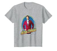 Anchorman Ron Burgundy Stay Classy Framed Portrait T-Shirt, Enfant, Gris Chiné, 4 Ans