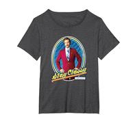 Anchorman Ron Burgundy Stay Classy Framed Portrait T-Shirt, Femme Grandes Tailles, Chiné Foncé, 4X