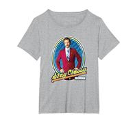 Anchorman Ron Burgundy Stay Classy Framed Portrait T-Shirt, Femme Grandes Tailles, Gris Chiné, 4X