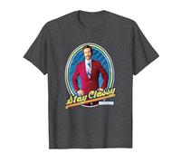 Anchorman Ron Burgundy Stay Classy Framed Portrait T-Shirt, Homme, Chiné Foncé, XXL