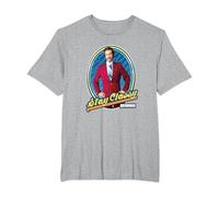 Anchorman Ron Burgundy Stay Classy Framed Portrait T-Shirt, Homme Grandes Tailles, Gris Chiné, 2X Tall