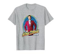 Anchorman Ron Burgundy Stay Classy Framed Portrait T-Shirt, Homme, Gris Chiné, M