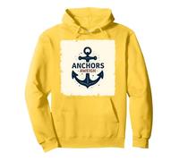 Anchors Aweigh Design Nautique pour Marins Sweat à Capuche, Unisexe pour Adultes, Citron, L