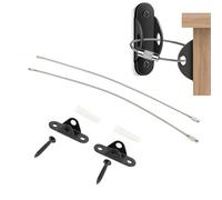 Anchors de meubles locadences, sangles de meubles réglables, ancres murales en acier en acier inoxydable, kit de sangles de mobilier anti-conseil pour commode de la garde-robe