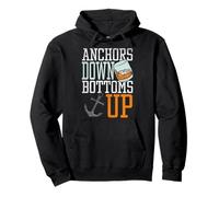 Anchors Down Bottoms Up Funny Sailing Sweat à Capuche