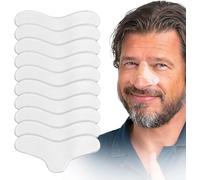 Anchy Coussinets Nasaux CPAP Lot de 10 - Pads Gel Silicone pour Masque CPAP, Protecteur Nez Découpable, Réutilisable & Lavable - Accessoires CPAP pour Apnée du Sommeil - Protection Peau Transparent