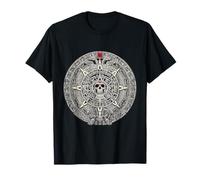 Ancien Calendrier Maya Aztèque Mexicain Soleil Pierre Aztèque Aztèque T-Shirt