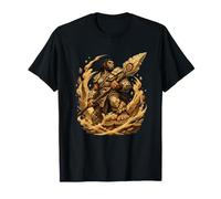 Ancien Caveman Barbare Guerrier avec Lance T-Shirt