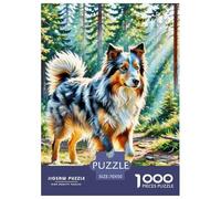 Ancien Chien Berger Anglais Puzzle 1000 Pièces Jouet Cadeau Unique De l'art De La Décoration Jeu Éducatif Challenge Toy Adultes & Enfants des 14 Ans 70x50cm/1000pcs
