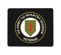 Ancien Combattant De La 1Re Division D'Infanterie De L'Armée Américaine Tapis De Souris Douce Tapis Souris Durable Mouse Pad pour Maison Travail Bureau 25X30Cm