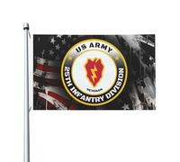 Ancien Combattant De La 25E Division D'Infanterie (Tropic Light) Des États-Unis Bannière Cour 90X150Cm Avec Œillets Résistant Bannière Drapeau Pour Vacances Clubs Toutes Les Saisons