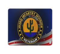 Ancien Combattant De La 3E Division D'Infanterie Américaine Mouse Pad Durable Tapis Souris Base en Caoutchouc Tapis De Souris pour Pc Travail Maison 25X30Cm