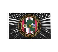 Ancien Combattant De La Guerre Du Golfe, Membre Du Corps Du Renseignement Militaire Bannière Décoratif Drapeaux Couleurs Vives Garden Flag Pour Célébrations Intérieur Extérieur 90X150Cm