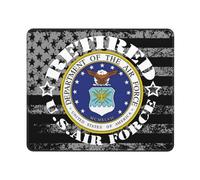 Ancien Combattant des Forces Armées Américaines (À La Retraite) Tapis De Souris Portable Mouse Pad Petit Mousepad pour Voyage Maison Ordinateur 25X30Cm