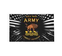 Ancien Combattant Du 10E Régiment De Cavalerie, Ayant Combattu Pendant La Guerre Du Golfe Drapeau Couleurs Vives Drapeau De Jardin Résistant Aux Intempéries Garden Flag Pour Bar Jardin 90X150Cm