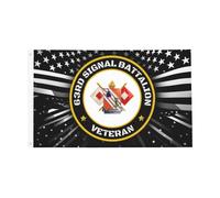 Ancien Combattant Du 63E Bataillon De Transmissions Américain Garden Flag Couleurs Vives Drapeaux Avec Œillets Drapeau Pour Bar Jardin Mur 90X150Cm