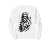 Ancien Dieu de la mer, Trident, Guerrier Mythique, Poséidon, Art Sweatshirt