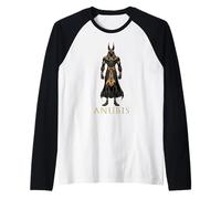 Ancien Dieu égyptien Pharaon Roi Anubis Manche Raglan