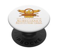 Ancien Empereur Romain Aurélien - Restituteur Orbis. SPQR Rome PopSockets PopGrip Adhésif