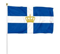 Ancien État En Guerre Et Guerre Du Royaume De Grèce (1863-1924 Et 1935-1970) Bannière Couleurs Vives Drapeaux Garden Flag Pour Balcon Bar Intérieur 3X5Ft