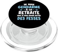 Ancien Gendarme retraité Humour Retraite gendarmerie drôle PopSockets PopGrip pour MagSafe