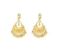 Ancien Indien Jhumka Jhumki Déclaration Clip Sur Boucle d’Oreille Boho Ethnique Pour Les Femmes Bollywood Gypsy Bohème Or Petites Boules Gland Faire Pendre Fête De Vacances Oreilles Non Percées Bijoux