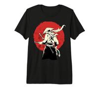 Ancien Japon - Guerrier Samouraï Tokyo - Samouraï Katana T-Shirt Haut de Gamme