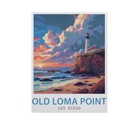 Ancien Loma Point de San Diego,1000 Pièces Puzzle pour Adultes Enfants Adolescents, Intelligence Soulagement du Stress Divertissement Papier Jouets Bricolage Anniversaire(38x26cm)-AY70