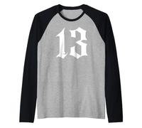 Ancien numéro 13 ou Treize Manche Raglan