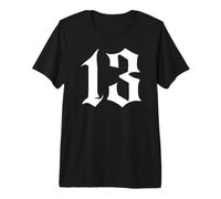 Ancien numéro 13 ou Treize T-Shirt Haut de Gamme