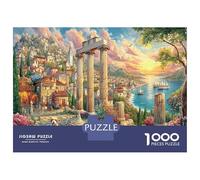 Ancien Paysage Urbain 1000 Pièce Temple Grec Stock De Cartes Premium Jeu De Puzzle Pack De Valeur Défi Éducatif Décoration Murale Idée Cadeau 70x50cm/1000pcs