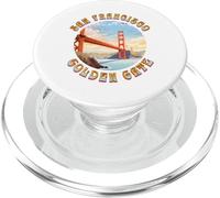 Ancien Pont du Golden Gate de San Francisco Blue Sky Groovy PopSockets PopGrip pour MagSafe