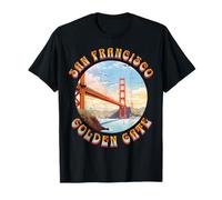 Ancien Pont du Golden Gate de San Francisco Blue Sky Groovy T-Shirt