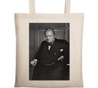 Ancien Premier ministre du Royaume-Uni 2 Sac fourre-tout en coton écologique naturel Beige