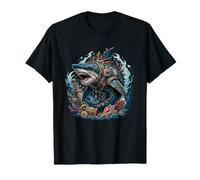 Ancien Requin Armure avec Corail et trésor T-Shirt