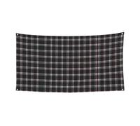 Ancienne bannière à carreaux à carreaux pour extérieur, convient pour les fêtes d'Halloween, décoration à suspendre pour une utilisation en intérieur et en extérieur