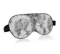Ancienne carte du monde noir blanc masques pour les yeux blocs de couverture masque de sommeil léger ombre couverture bandeau relaxant yeux couverture avec sangle de tête réglable pour hommes femmes e