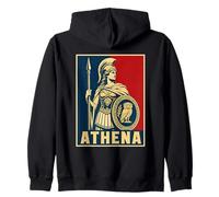 Ancienne déesse guerrière Grecque Athena Wisdom Owl Sweat à Capuche