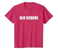 Ancienne école T-Shirt, Enfant, Rouge Chiné, 4 Ans