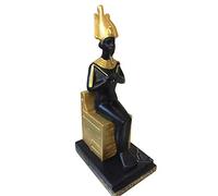 Ancienne Égypte Assise Orysius Statue TEM Lion God Statette Bennu Bird God Figurine Sculpture Décoration Ornement Travel Souvenir Room Escape Prop Decor, C Collection d'art