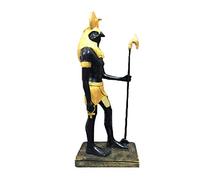 Ancienne Égypte Debout Horus Bird Head Statue Figurine Anu og God Sculpture Statuette Egyptien Travel Souvenir Décoration Home Decoration Ornements, A Art Collection