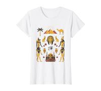 Ancienne Égypte Pyramides Sphinx Anubis Pharaon Œil D'horus T-Shirt Graphique avec Valeur