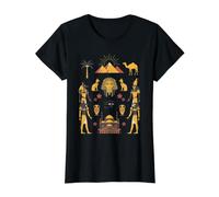 Ancienne Égypte Pyramides Sphinx Anubis Pharaon Œil D'horus T-Shirt Graphique avec Valeur