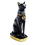 Ancienne égyptien Chat Dieu Statue Sculpture chanceuse Chat Statuette Figurine Moderne décoration intérieur Salon Armoire à vin décoration Ornements finen Shui mobilier, 1 Collection d'art