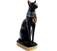 Ancienne égyptien Chat Dieu Statue Sculpture chanceuse Chat Statuette Figurine Moderne décoration intérieur Salon Armoire à vin décoration Ornements finen Shui mobilier, 1 Collection d'art